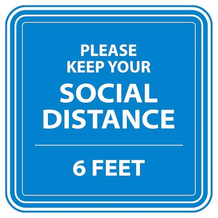 Please Keep Your Social Distance, Blue, 15, 8454BL